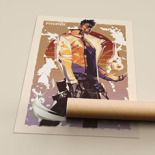 Discover Phoenix Valorant Art Print: Enhanced Matte Fine Art Paper Poster