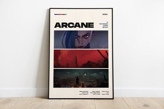 Discover Arcane Poster, Netflix Series Print, Animated Show Wall Art, League of Legends