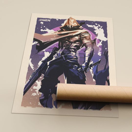 Discover Valorant Omen Art Print: Enhanced Matte Fine Art Paper Poster
