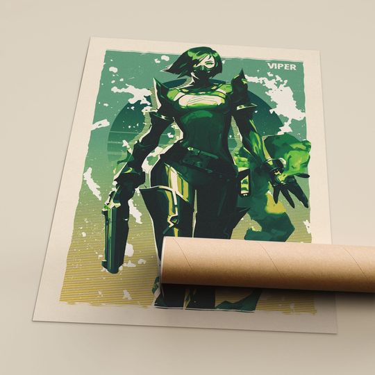 Discover Viper Valorant Art Print: Enhanced Matte Fine Art Paper Poster