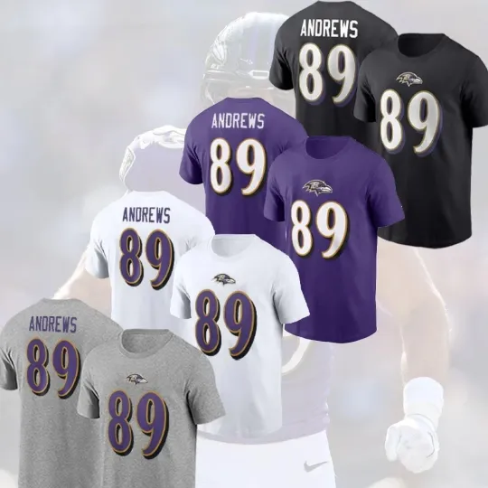 Mark Andrews #89 Baltimore Ravens Team 2025 Name and Number