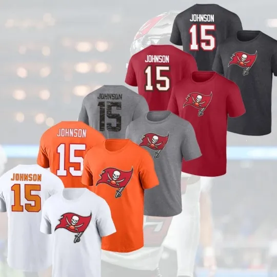 Tez Johnson #15 Tampa Bay Buccaneers Team 2025 Name and Number