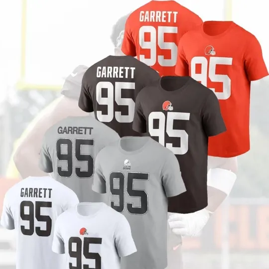 Discover 🔥HOT! Myles Garrett #95 Cleveland Player 2025 Name & Number - Full Size