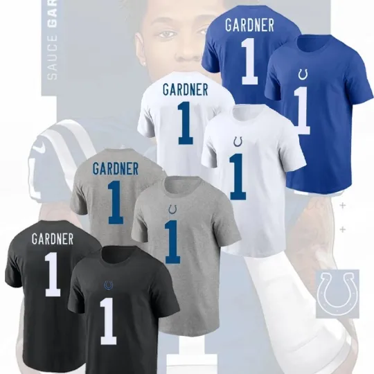 Sauce Gardner #1 Indianapolis Colts Name and Number