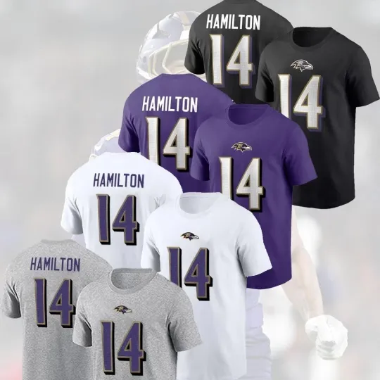 Discover Kyle Hamilton #14 Baltimore Ra.vens Name & Number Fan Apparel Gift
