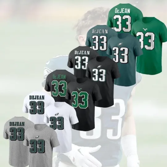Discover Cooper DeJean #33 Philadelphia Eagles Name and Number Gift For Fans
