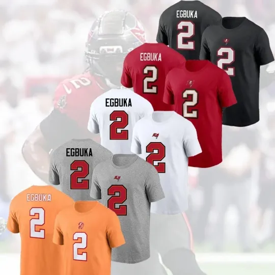 Discover Emeka Egbuka #2 Tampa Bay Buc.ca.neers Player Team 2025 Name and Number