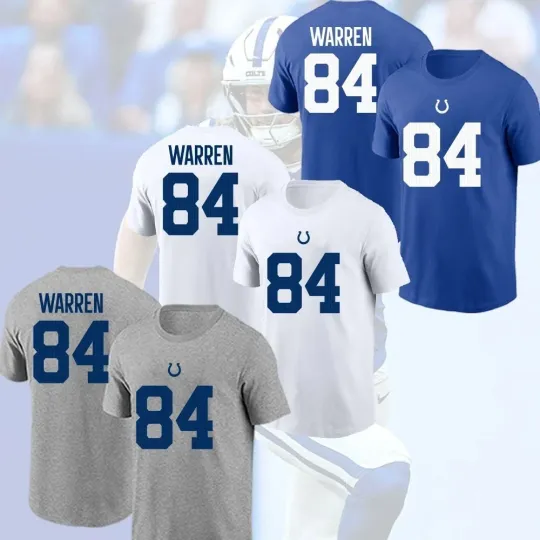 Discover Tyler Warren #84 Indianapolis Colts Name & Number Fan Favorite