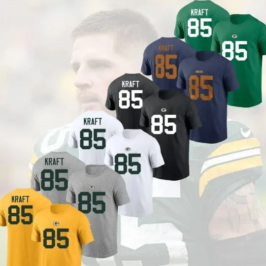 Discover Tucker Kraft #85 Green Bay Packers Team Name and Number