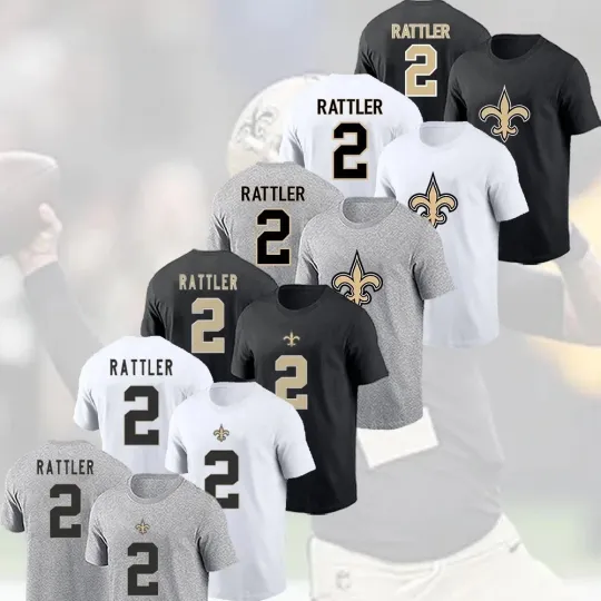 Spencer Rattler #2 New Orleans Saints Team Name and Number