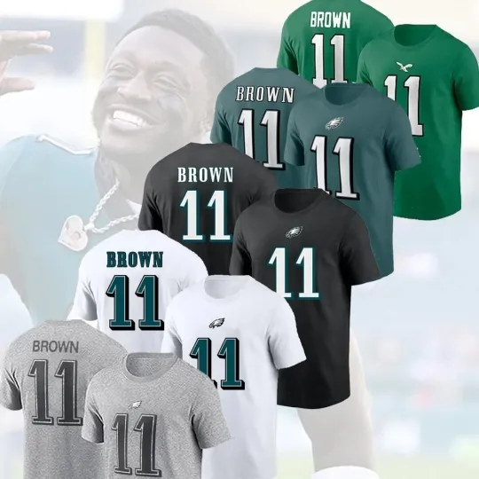 Discover A.J. Brown #11 Philadelphia Eagles Name and Number