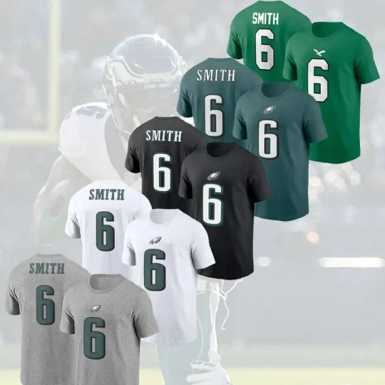Discover DeVonta Smith #6 Philadelphia Eagles Name and Number