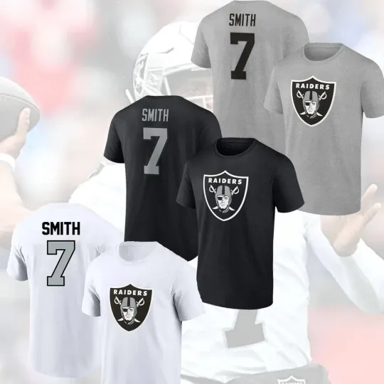 Geno Smith #7 Las Vegas Raiders Name and Number
