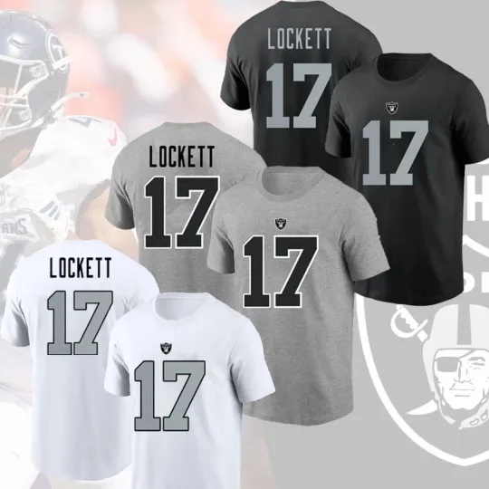 Tyler Lockett #17 Las Vegas Raiders Name and Number