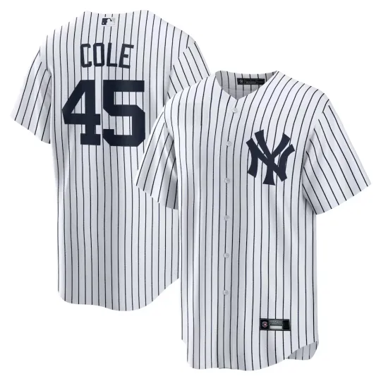 Discover Men/Youth Yankeess Gerrit Cole White Baseball All Printed Jersey