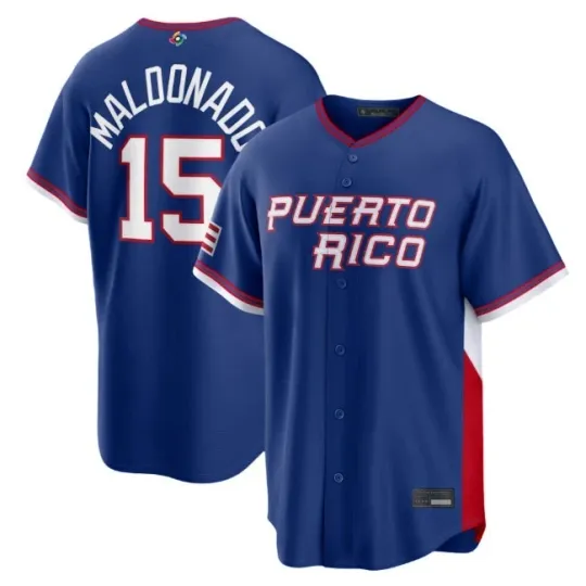 Discover Puerto Rico Baseball Martín Maldonado Royal 2026 World Baseball Classic Jersey