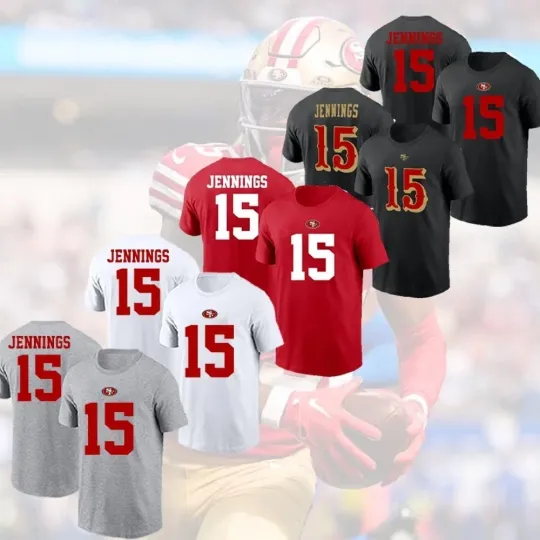 Discover 🔥HOT! Jauan Jennings #15 San Francisco 49ers 2025 Name and Number