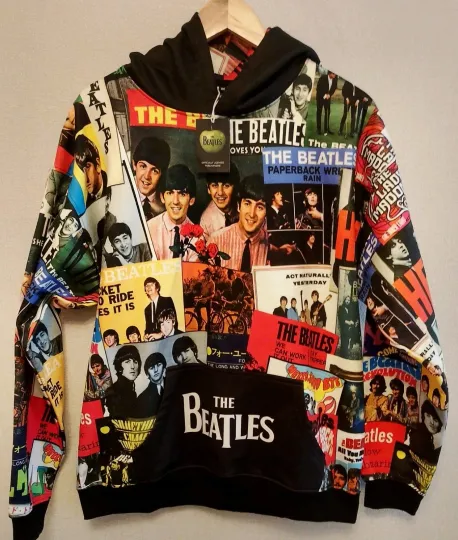 Discover The Beatles Singles Cover All-Over Print Hoodie Men's