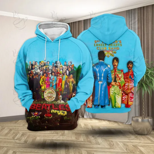 The Beatles Sgt. Pepper 3D Hoodie for Fans