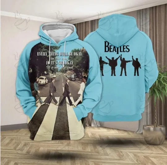 Discover The Beatles Will Be Okay 3D Hoodie for Men, Music Lovers