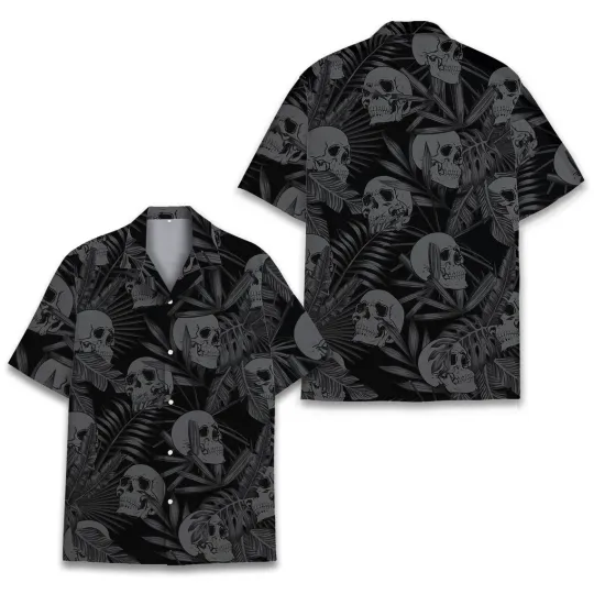 Discover Skull Hawaiian Shirt, Button-Down