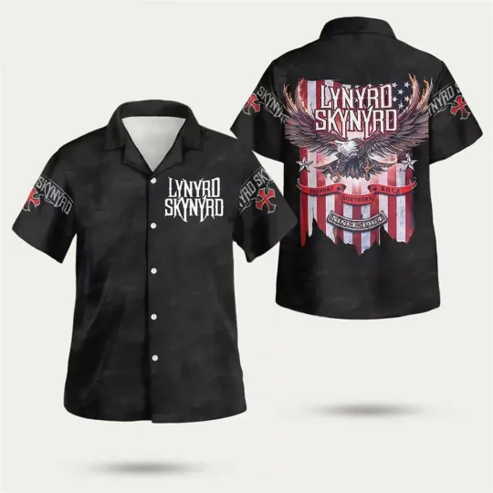 Discover Lynyrd Skynyrd Support Hawaiian Shirt Men Summer Beach