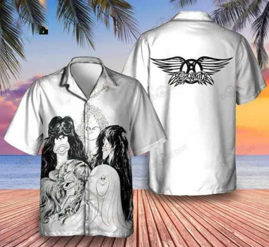 Discover Aerosmith Hawaiian Shirt - Full Print Unisex Aloha Shirt