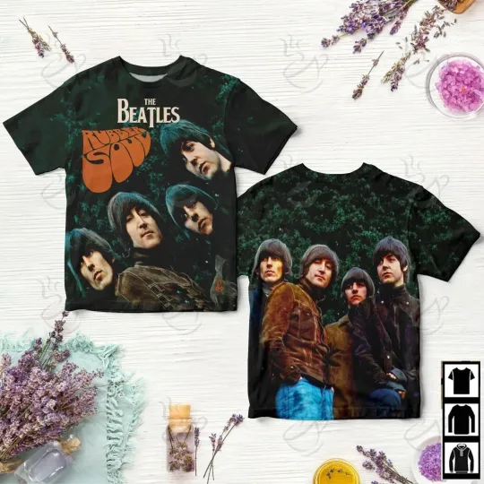 Discover The Beatles Rubber Soul All Over Print T-shirt A673