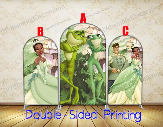 Discover Storybook Bayou Princess Arch Cover Double Sided Polyester Backdrop Sleeve With Frogs Garden Charm
