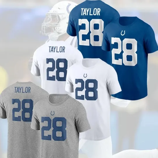 Jonathan Taylor #28 Indianapolis Colts Name and Number