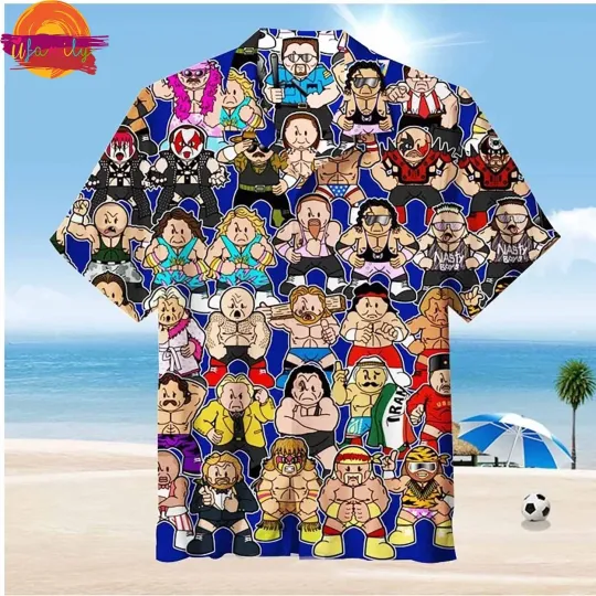 Discover Funny Pattern Wrestling Entertainment Hawaiian Shirt Style
