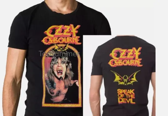Discover Ozzy Osbourne Speak of the Devil 1982 Album Cover T-Shirt