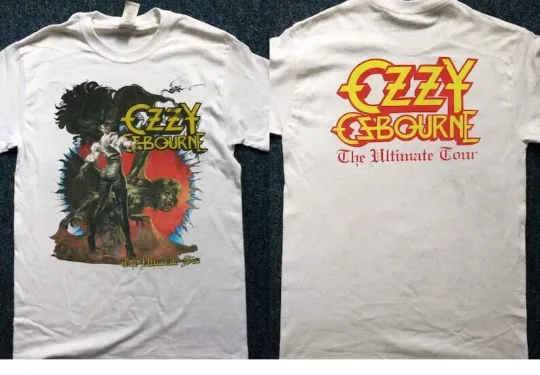 Discover Ozzy Osbourne 1986 Ultimate Sin Tour Double Sided T-Shirt
