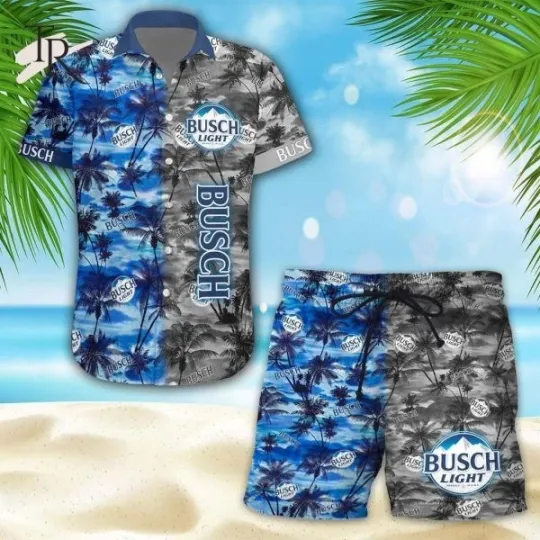 Discover Tropical Floral Light Beer Hawaiian Shirt Shorts Set Beach Summer Holiday