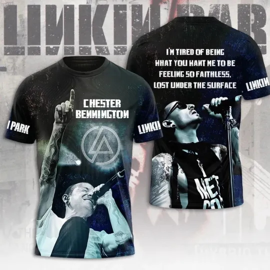 Linkin Park x Chester Bennington 3D Apparel Shirt