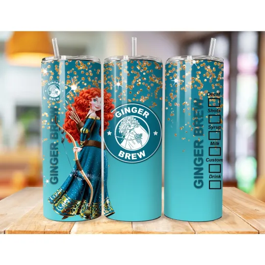 Discover 20 OZ Disney Brave Ginger Brew Tumbler with Lid and Straw