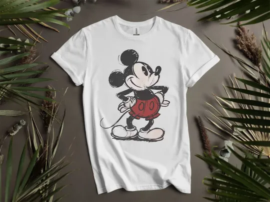 Discover Cute Disney Mickey Mouse Pose ClassicT-shirt T shirt Men Women Unisex Tshirt K44