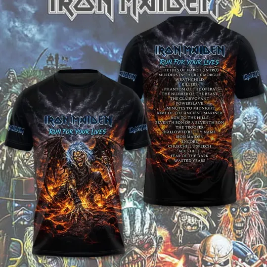 Discover Maiden 2026 World Tour 3D Apparel Tshirt
