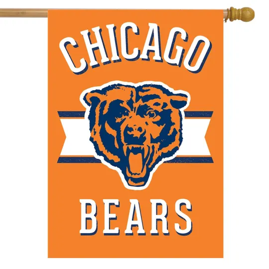 Discover Sparo Retro Chicago Bears Football House Flag
