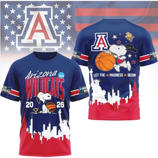Arizonna Wildcats Snoop 2026 March Madness Basketball Fan T Shirt