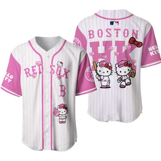 Boston Red Sox x Hello Kitty Night 2026 Special Edition Baseball Jersey