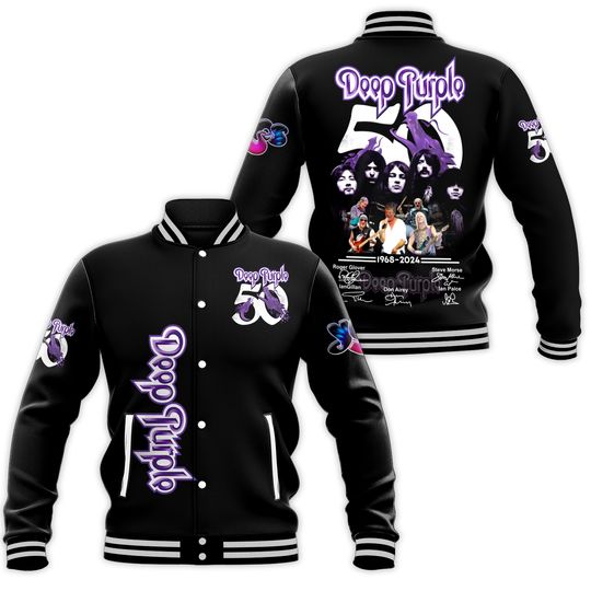 Deep Purple Band Baseball Jacket