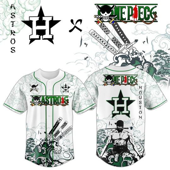Houston Astros x Zoro Ronin Emerald Wave Limited Edition Jersey