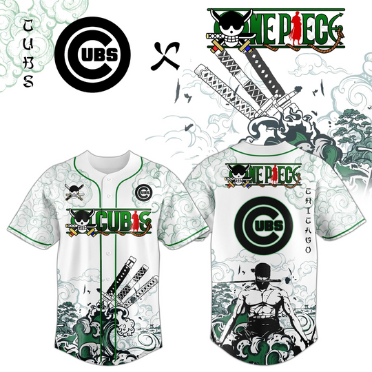 Chicago Cubs x Zoro Ronin Emerald Wave Limited Edition Jersey