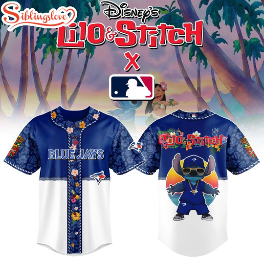 Toronto Blue Jays x Lilo & Stitch Cute Baseball Jersey Shirt
