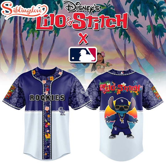 Discover Colorado Rockies x Lilo & Stitch Cute Baseball Jersey Shirt