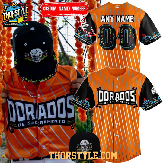 Discover Personalized Sacramento River Cats Dorados de Sacramento 2026 Baseball Jersey