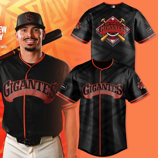 San Francisco Giants Gigantes Limited Black Edition Baseball Jersey