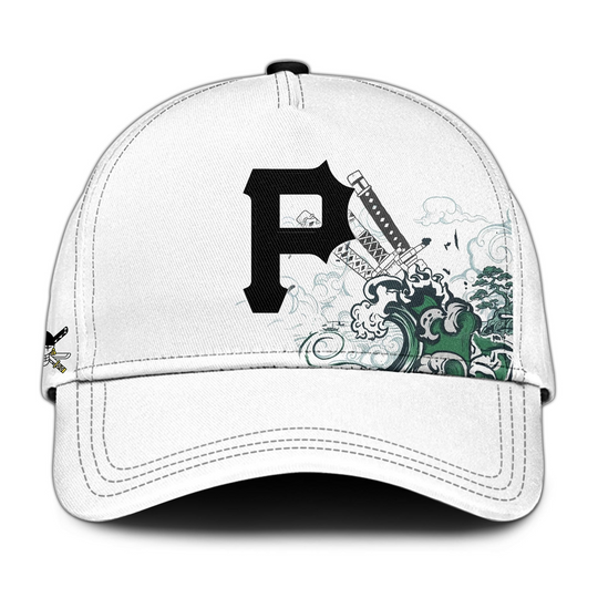 Discover Pittsburgh Pirates x Zoro Ronin Emerald Wave Limited Edition Baseball Cap