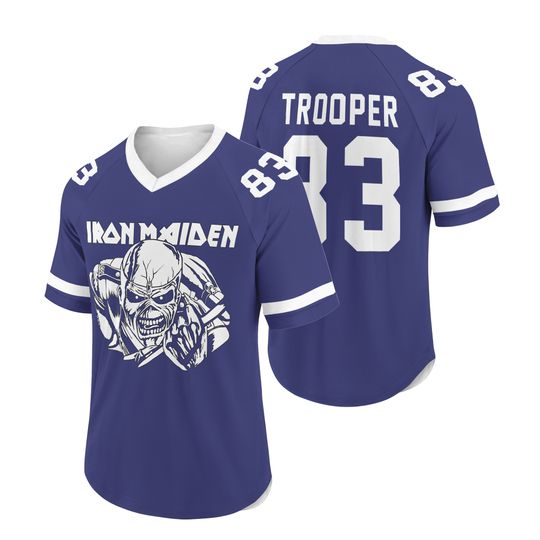 Iron Maiden The Trooper Men's Mesh Football Jersey